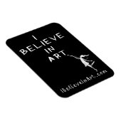 Art Fairy: Ich glaube an Kunstförderung Magnet (Rechte Seite)