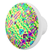 ART FANTASTIC MEHRFARBIG BITS IN PEICES KERAMIKKNAUF (Rechts)