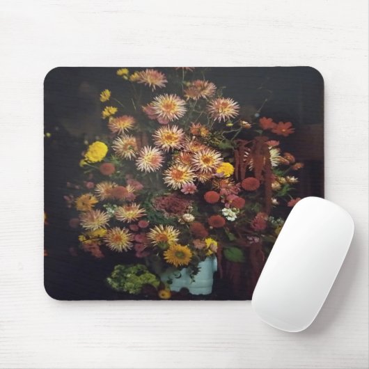 Art Floral Vase Bouquet Mousepad (Mit Mouse)