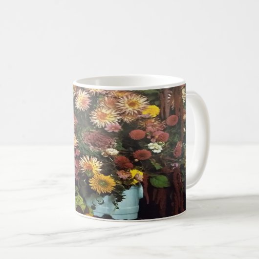 Art Floral Vase Bouquet Tasse (VorderseiteRechts)
