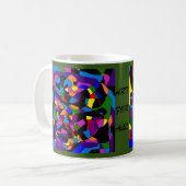 Art for All Text mosaic gemischt Kaffeetasse (Vorderseite Links)
