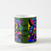 Art for All Text mosaic gemischt Kaffeetasse (Mittel)