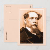 Art Foto Charles Dickens Postkarte (Vorne/Hinten)