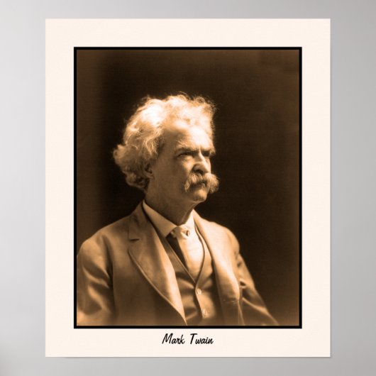 Art Foto Mark Twain Poster (Vorne)