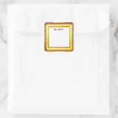 Art Frame, Ex Libris, Buchplatte Quadratischer Aufkleber (Tasche)
