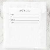 Art Gallery Exhibition Label Aufkleber (Tasche)
