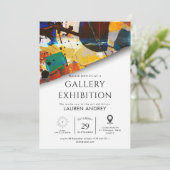 Art gallery opening einladung (Stehend Vorderseite)