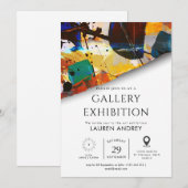 Art gallery opening einladung (Vorne/Hinten)