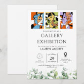 Art gallery opening einladung (Vorne/Hinten)