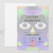 Art gallery opening einladung (Vorne/Hinten)