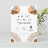 Art gallery opening einladung (Stehend Vorderseite)