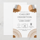 Art gallery opening einladung (Vorne/Hinten)