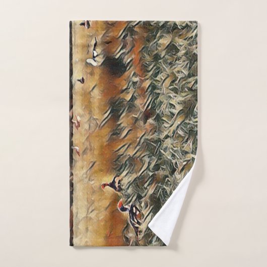 Art Gänse und Duck Roam Badhandtuch Set (Handtuch)