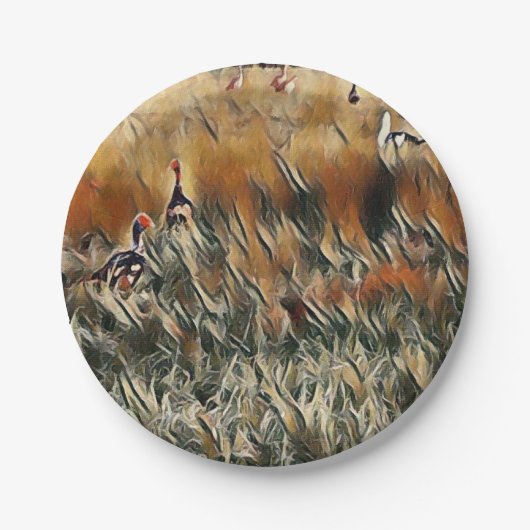 Art Gänse und Duck Roam Pappteller (Vorderseite)