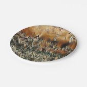 Art Gänse und Duck Roam Pappteller (Schrägansicht)