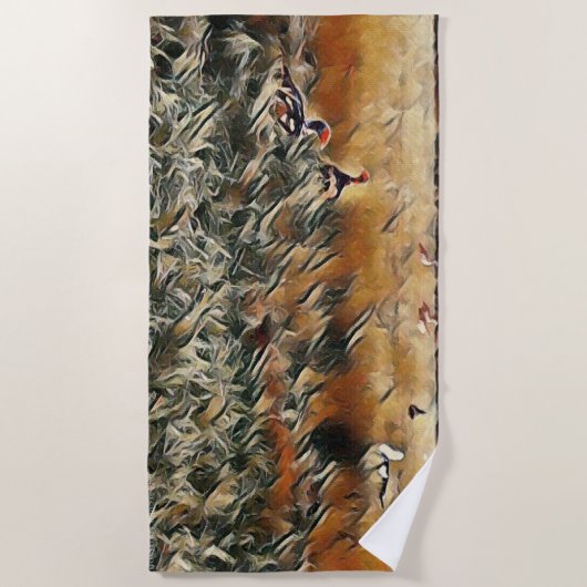 Art Gänse und Duck Roam Strandtuch (Vorderseite)