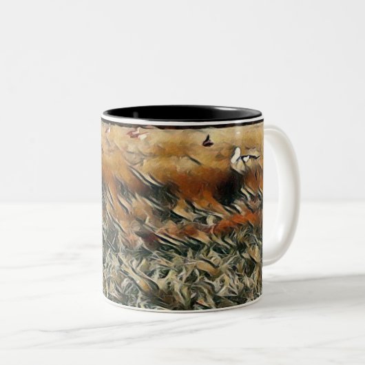 Art Gänse und Duck Roam Zweifarbige Tasse (VorderseiteRechts)
