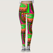 Art gemusterte Leggings Einzigartiges Design gemis (Vorderseite)