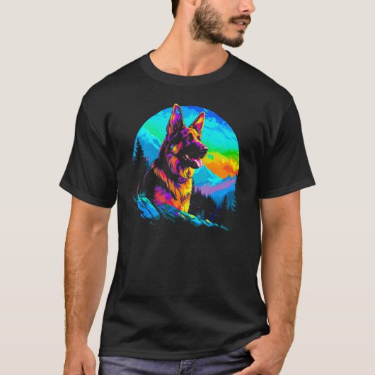 Art German Shepherd 1 T-Shirt (Vorderseite)