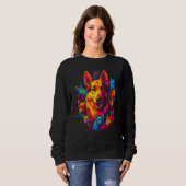 Art German Shepherd Dog Best Friends Sweatshirt (Vorne ganz)