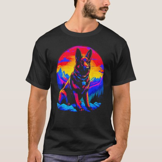 Art German Shepherd Dog T-Shirt (Vorderseite)