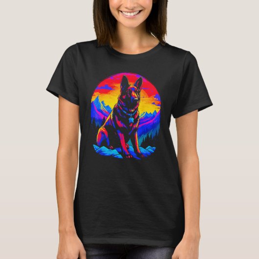 Art German Shepherd Dog T-Shirt (Vorderseite)