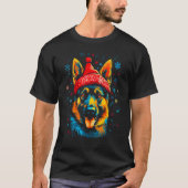 Art German Shepherd Dog Xmas T-Shirt (Vorderseite)