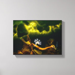 ART gestalktes Jelly Fish Foto Image Leinwanddruck