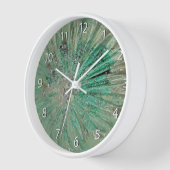 Art Glass Rich Jewel Aquamarin Ice Glitzer Aqua Uhr (Winkel)