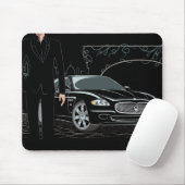 Art glattes schwarzes Mousepad (Mit Mouse)