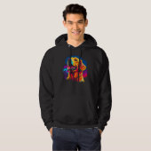Art Golden Retriever Dog Hiking Hoodie (Vorne ganz)