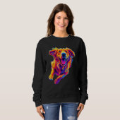 Art  Golden Retriever Dog Sweatshirt (Vorne ganz)