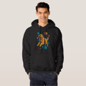 Art Golden Retriever Dog Universe Planet Hoodie (Vorne ganz)