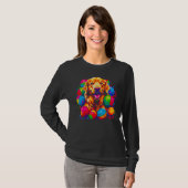 Art Golden Retriever Dog Volleyball T-Shirt (Vorne ganz)