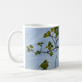Art Green Blätter under Blue Sky Tasse Cup