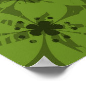 Art Green Blues Grunge Hintergrund Muster Poster (Ecke)