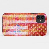Art Grunge American Flag #3 Case-Mate iPhone Hülle (Rückseite (Horizontal))