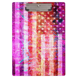 Art Grunge American Flag #5 Klemmbrett