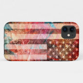 Art Grunge American Flag #6 Case-Mate iPhone Hülle (Rückseite (Horizontal))