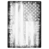 Art Grunge American Flag Klemmbrett (Rückseite)