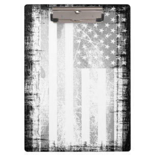 Art Grunge American Flag Klemmbrett
