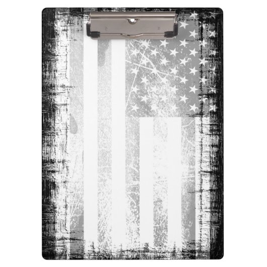 Art Grunge American Flag Klemmbrett (Vorderseite)