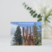 Art Gruß von Sunnyvale! Postkarte (Stehend Vorderseite)