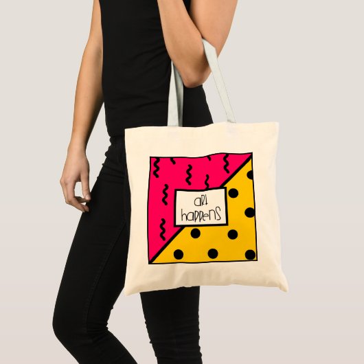 Art Happens 🎨 Tragetasche (Vorderseite (Produkt))