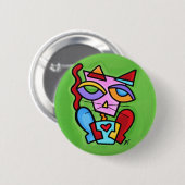 art_happylovecat_rnd button (Vorne & Hinten)
