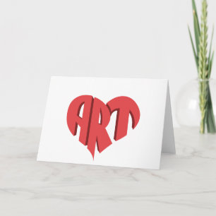 Art Heart Karte