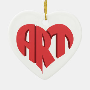 Art Heart Keramik Ornament