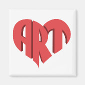 Art Heart Magnet (Vorne)