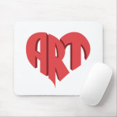 Art Heart Mousepad (Mit Mouse)