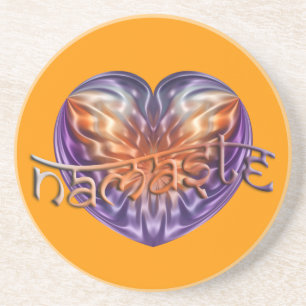 ART Heart NAMASTE orange Untersetzer